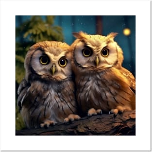 Owl Animal Bird Majestic Wilderness Posters and Art